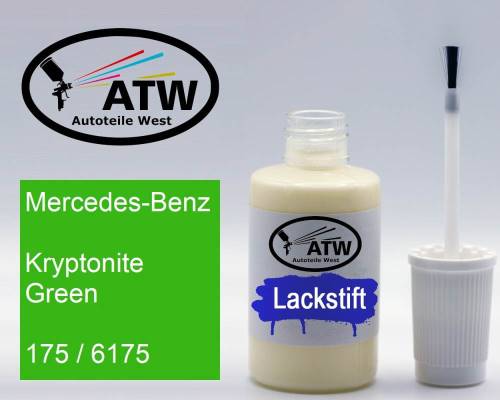 Mercedes-Benz, Kryptonite Green, 175 / 6175: 20ml Lackstift, von ATW Autoteile West.